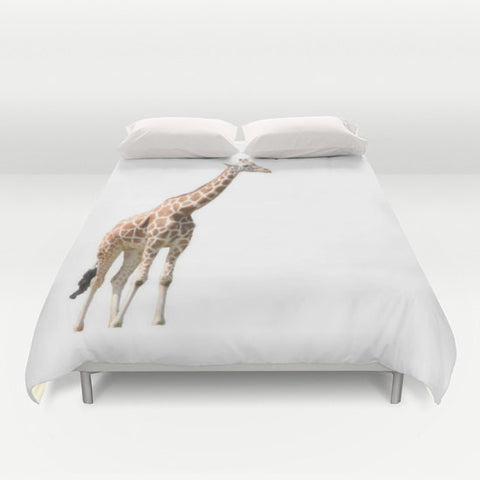 Art Duvet Cover Giraffe Photography Home Decor Photograph Safari