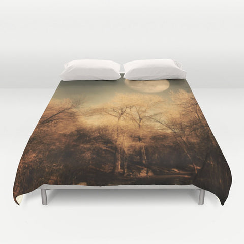 Art Duvet Cover Full Moon Photography Home Decor Photograph Gothic