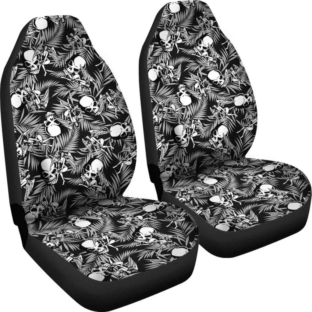 Angel Skull Car Seat Covers Skull Effect