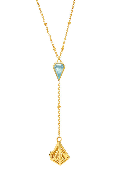 Geo-Gem Fragrance Necklace - Gold – LISA HOFFMAN