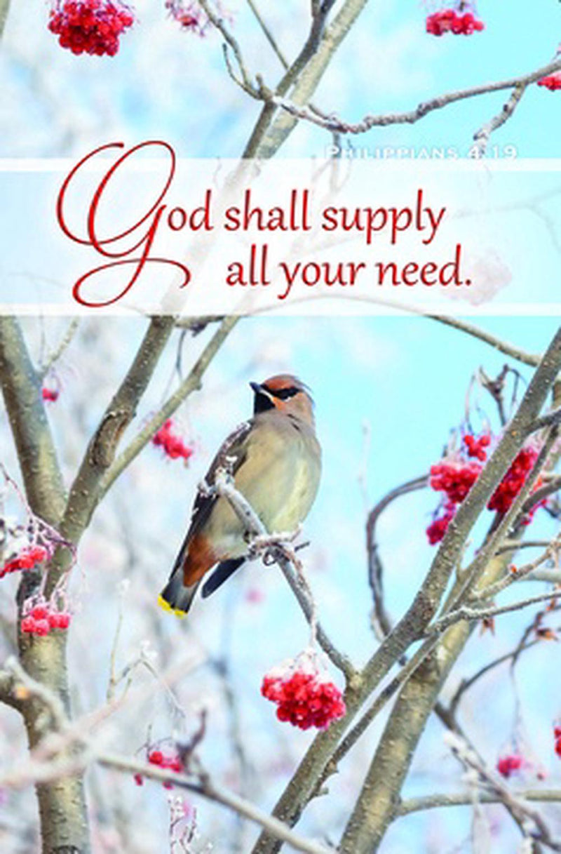 God Shall Supply Your Need Inspirational Bulletin (100 pack)