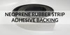 Neoprene Rubber Strips Adhesive Backing