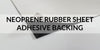 Neoprene Rubber Adhesive Backing