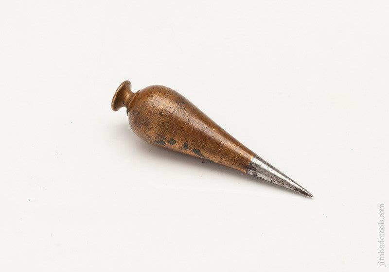 crange marked brass plumb bob