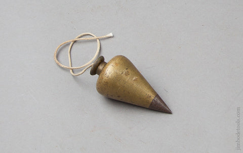 Wonderful One Pound Brass Plumb Bob with Acorn Top