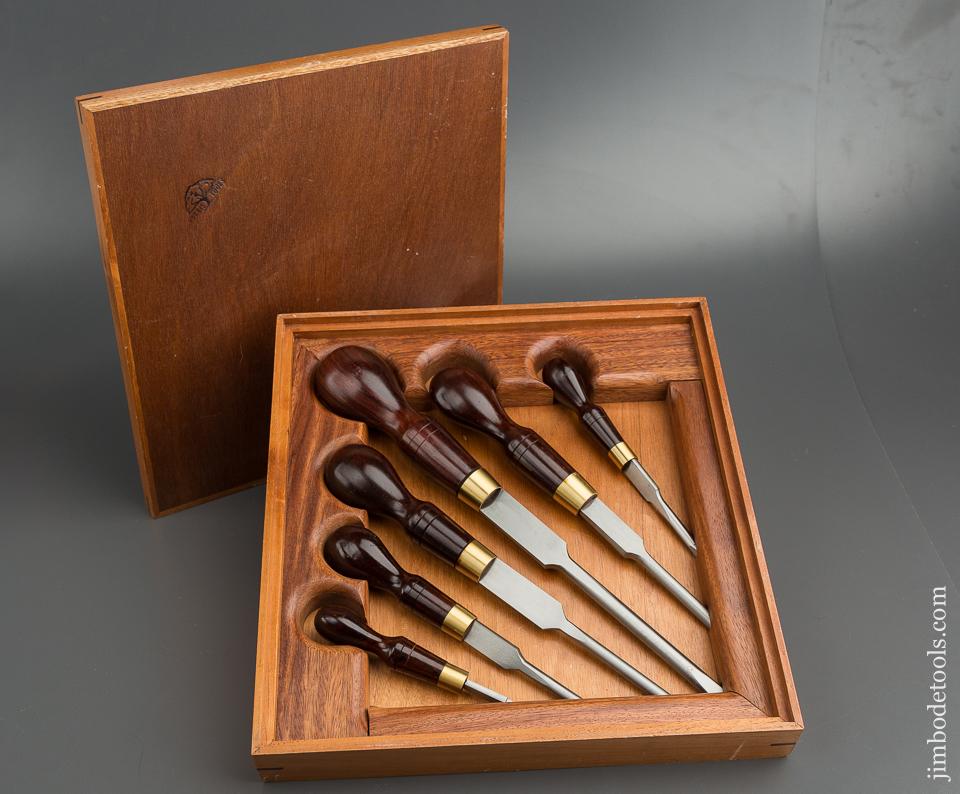 Set Of Six Harris Tools Rosewood Handled Cabinet Maker S