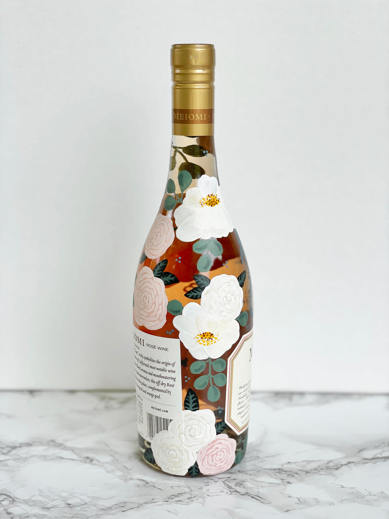Hand Painted Champagne Bottle : A Gift From The Wedding Planner