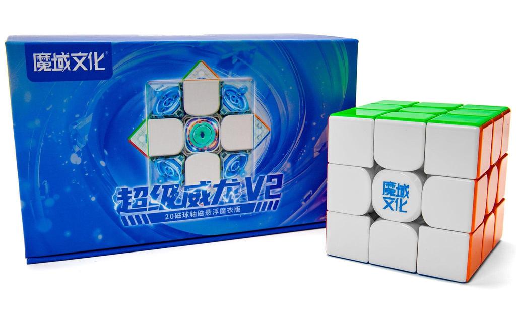 moyu super weilong 3x3 v2 magnetic maglev 20 magnet ball core uv coated