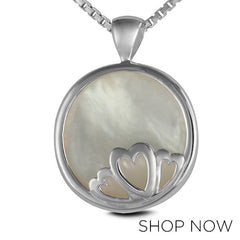 Metalsmiths Sterling Silver Mother of Pearl Pendant