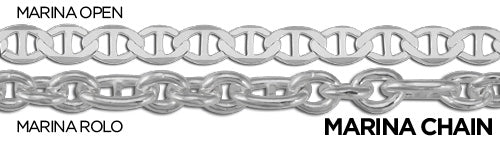 Sterling silver marina chain