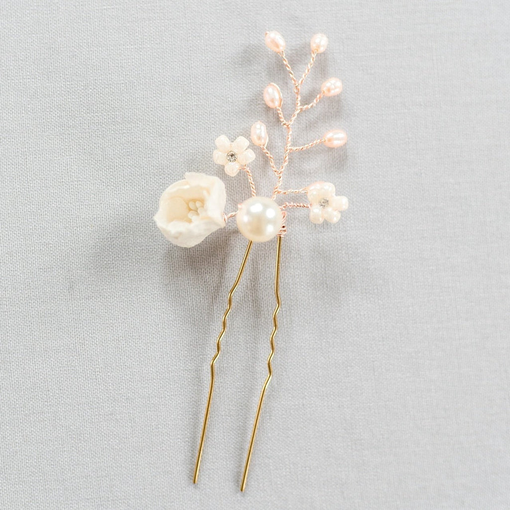 gold flower hair accessories