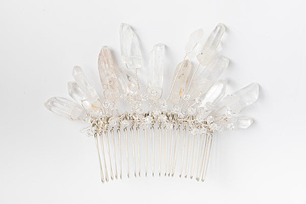 Crown of Ice Crystal Hair Comb