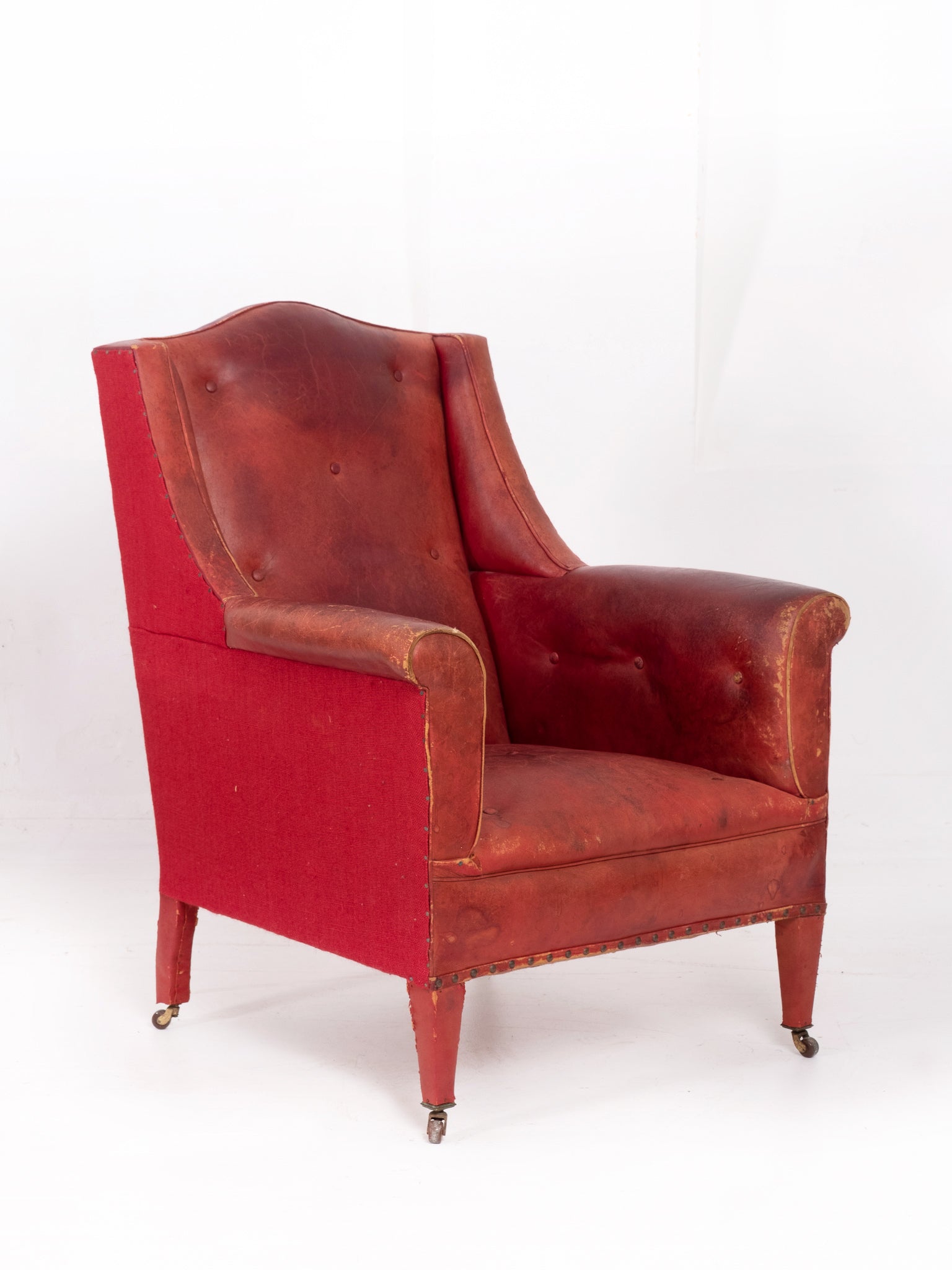 red leather chair – drew pritchard ltd