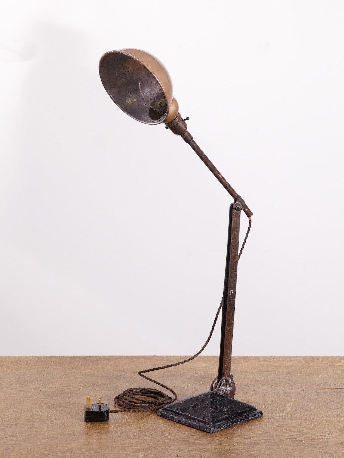 Adjustable Brass Desk Lamp – Drew Pritchard Ltd