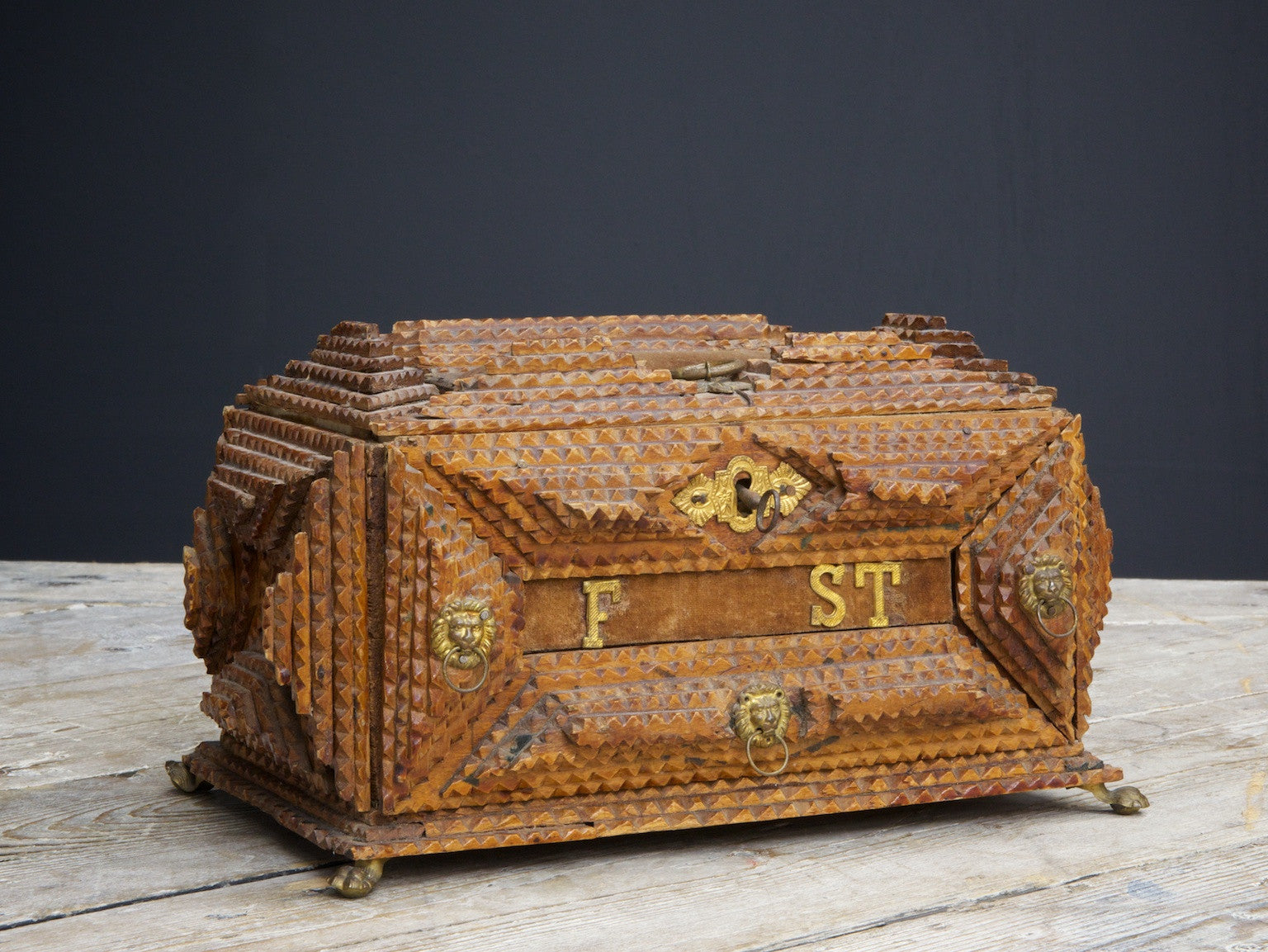 Tramp Art Box – Drew Pritchard Ltd