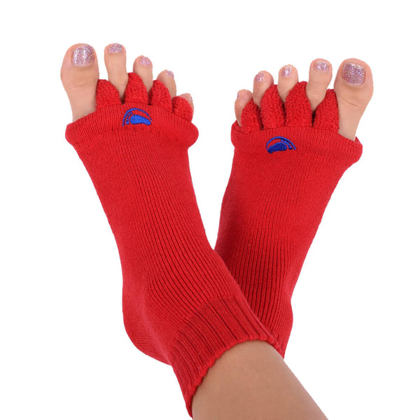 Alignment socks for foot pain, plantar fasciitis and bunions in Red ...