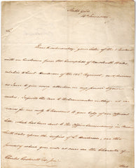 FREDERICK DUKE OF YORK - Letter Signed 1809 regarding problems in New South Wales