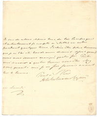WILLIAMS WYNN Henry - Autograph Letter Signed to a French Royalist