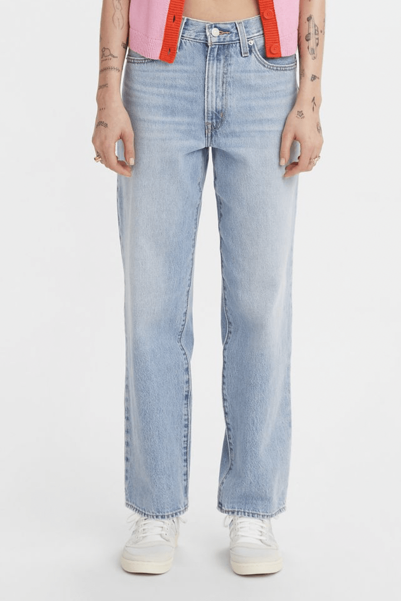 LEVI'S 94 BAGGY Z2210 JEANS - LIGHT INDIGO WORN IN – Pretty Rad Store