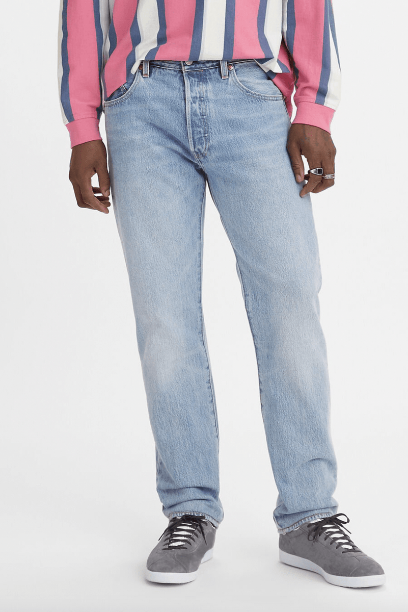 LEVI'S 501 93' STRAIGHT JEANS - LIGHT INDIGO STONEWASH – Pretty Rad Store