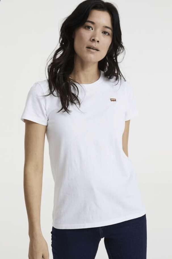 levi's perfect tee white