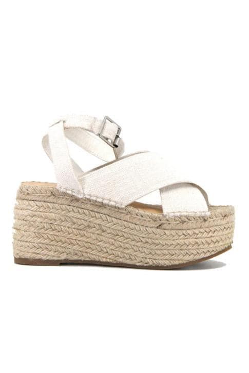 THERAPY SHOES ANOUK PLATFORM - NATURAL LINEN – Pretty Rad Store