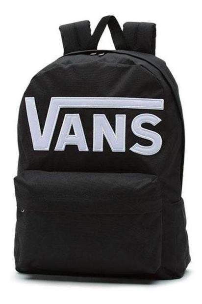 vans black and white backpack