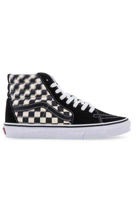 ladies black and white vans