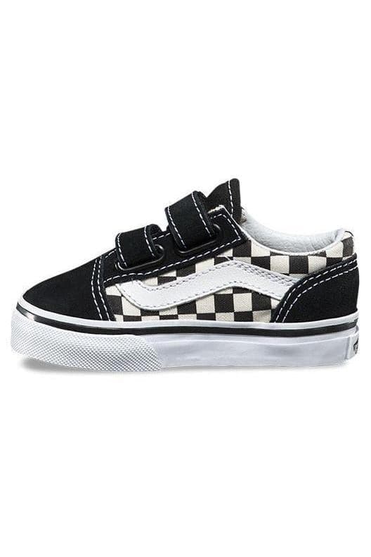 checkered vans velcro