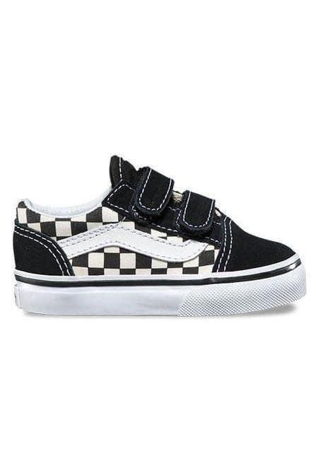 primary check old skool shoes vans