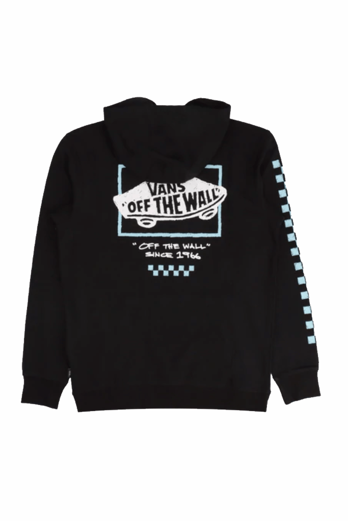 vans sweatshirt black and white