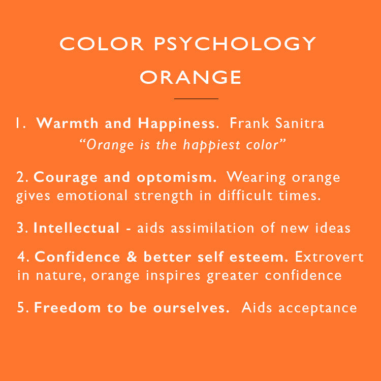 color psychology orange | clip on earrings