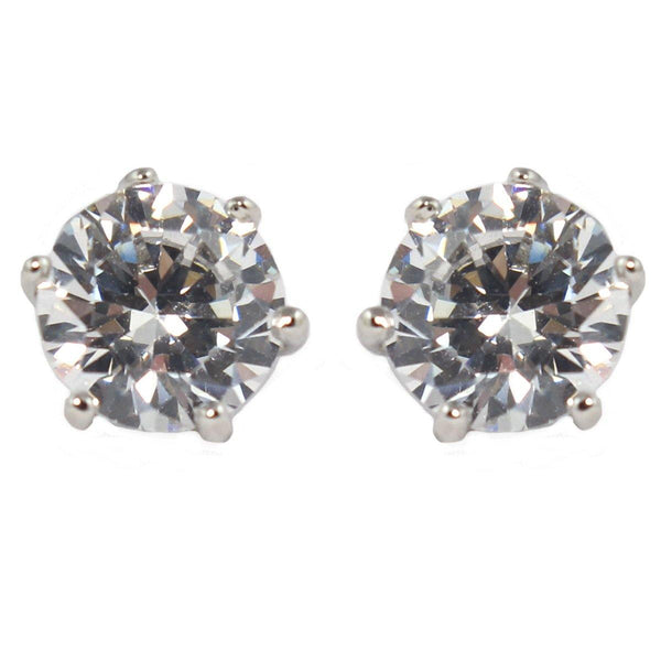 Clip On Small Swarovski 1 Carat Crystal Stud Earrings – Clip On Earrings