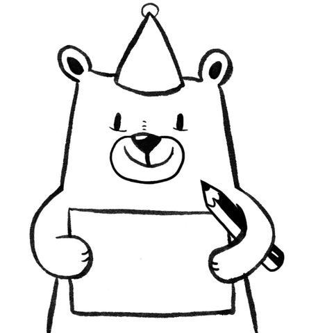 bear note stamp 