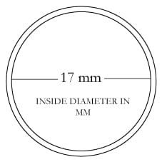 Size chart for rings by M of Copenhagen