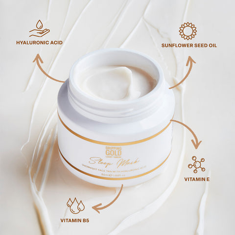 Driping gold overnight sleep mask - ingredients