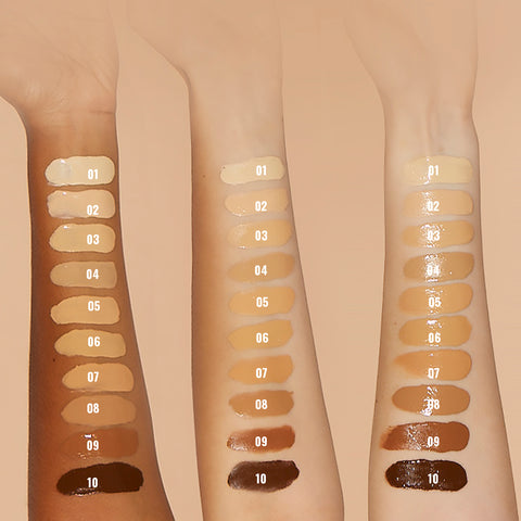 CC Me In Foundation Swatches | Dripping Gold
