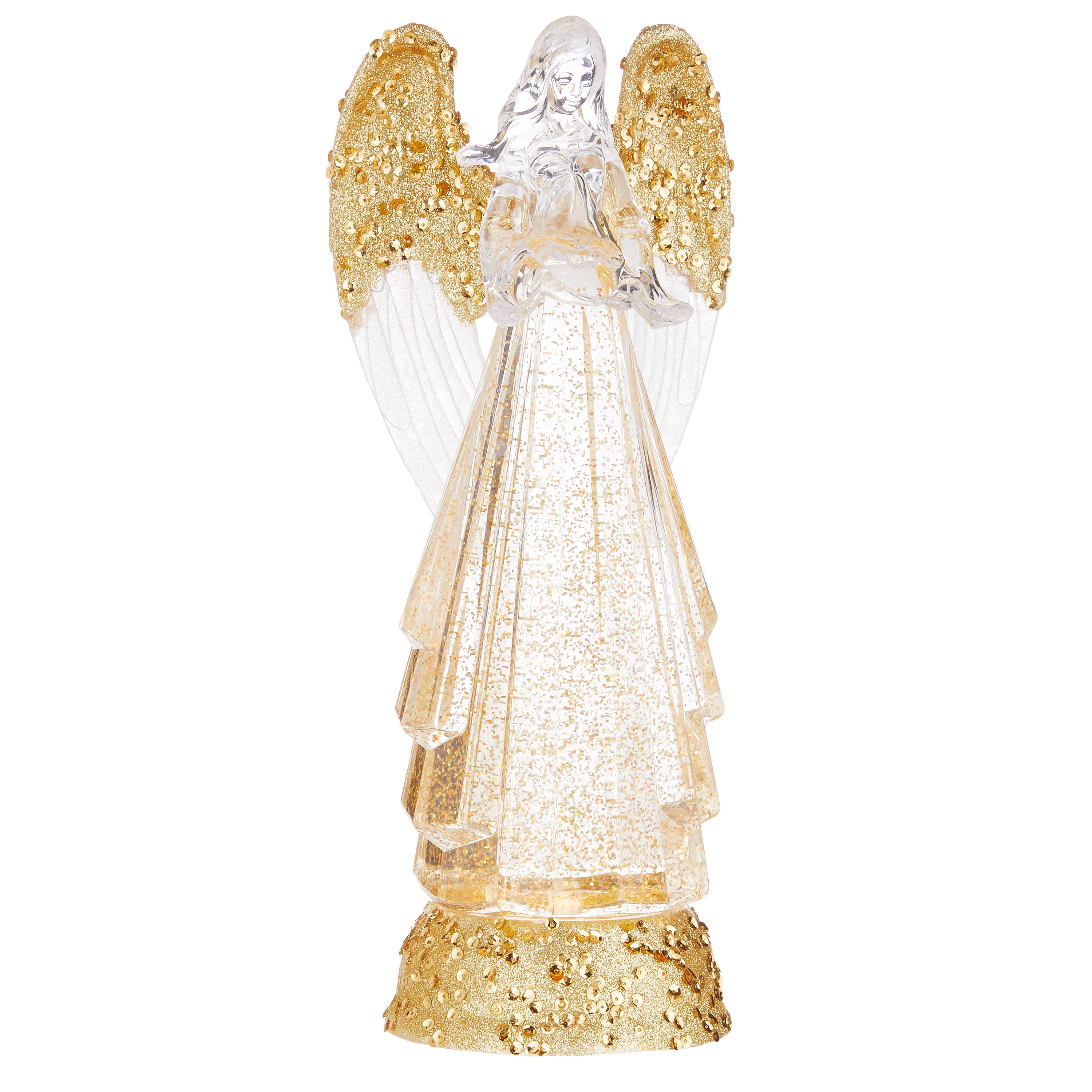 Gold Glitter Water Angel
