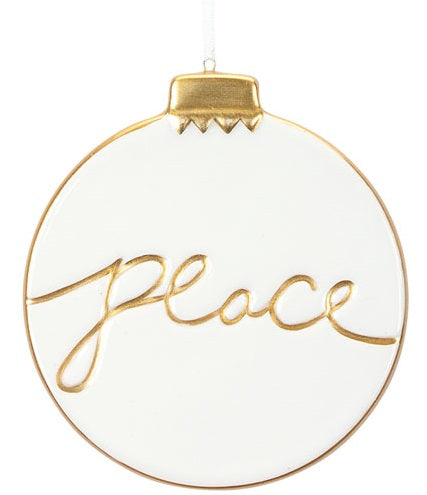 Love/Peace Disc Ornament