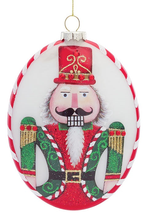 Nutcracker Oval Ornament