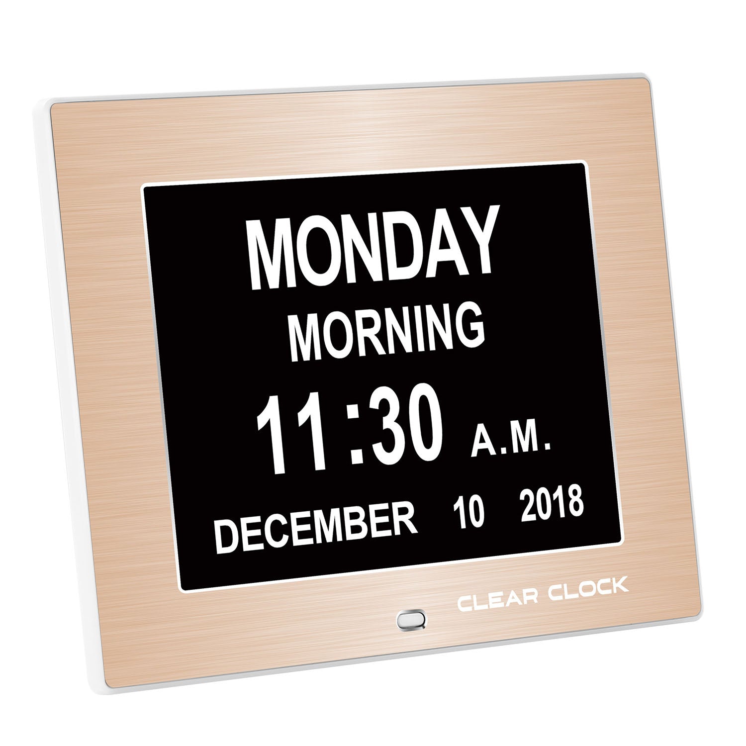 Clear Clock Digital Memory Loss Calendar Day Clock With Optional Day C