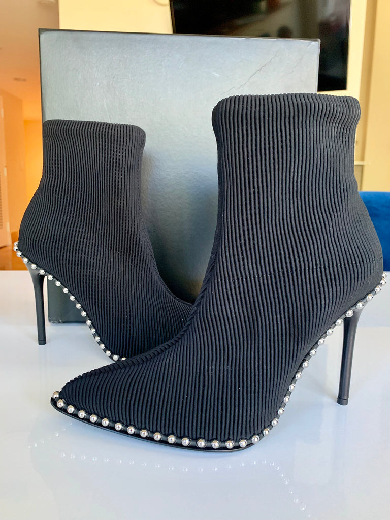 alexander wang studded ankle boots