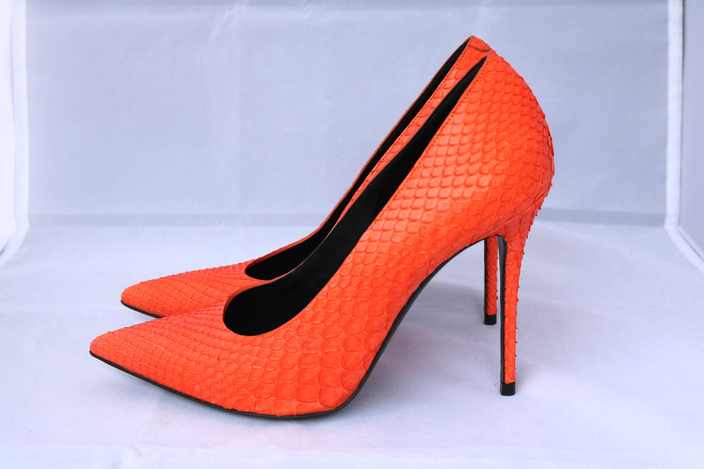 orange snake heels