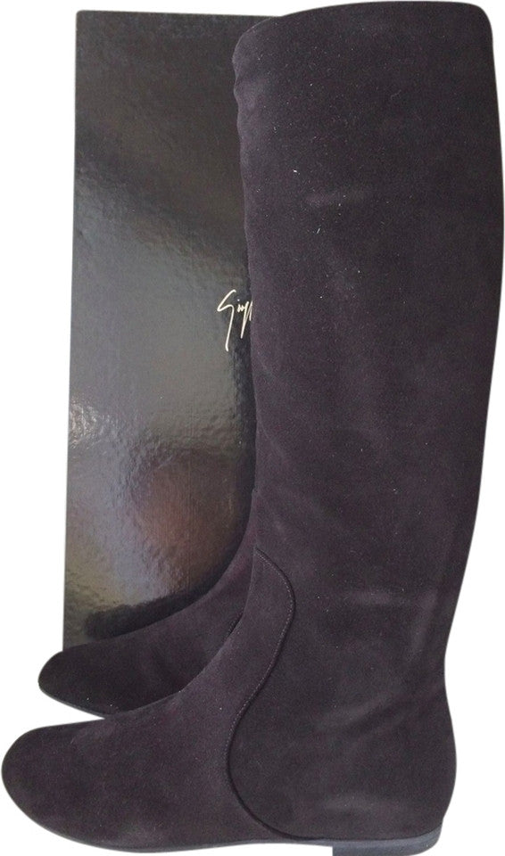 tall suede boots flat