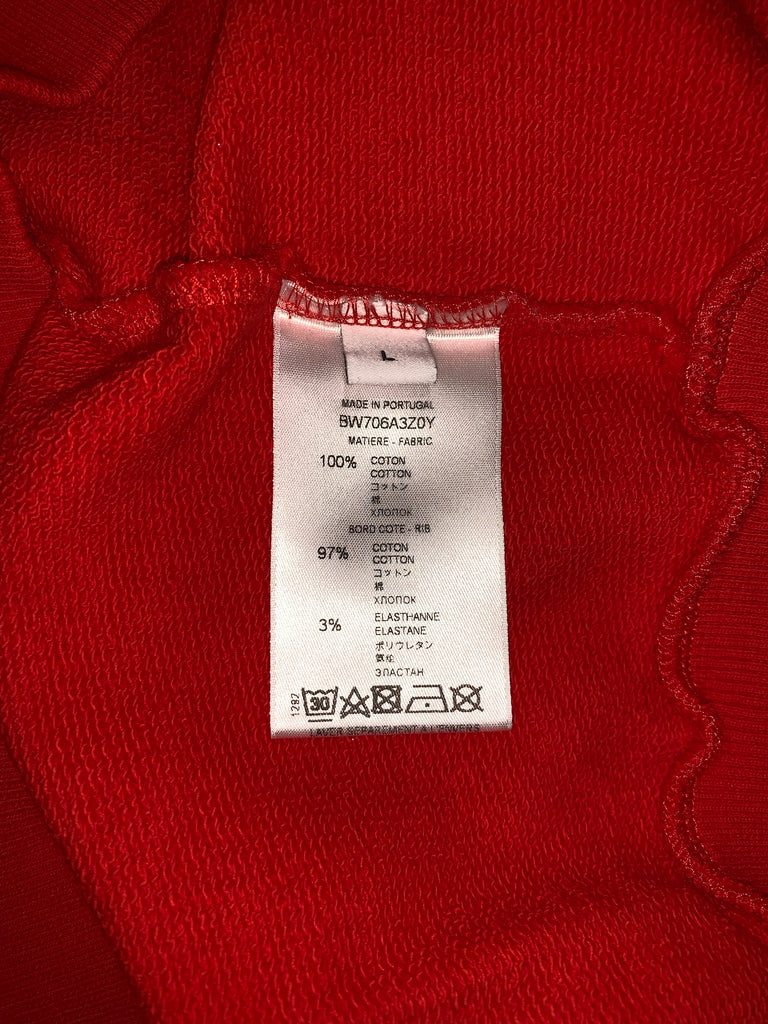 givenchy paris destroyed hoodie red