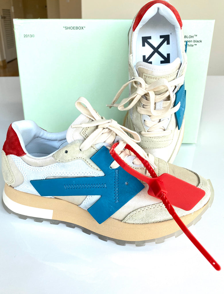 Off-White HD White Beige Blue Red Suede 