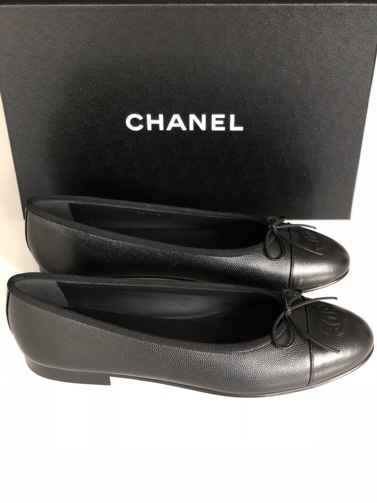 chanel caviar flats