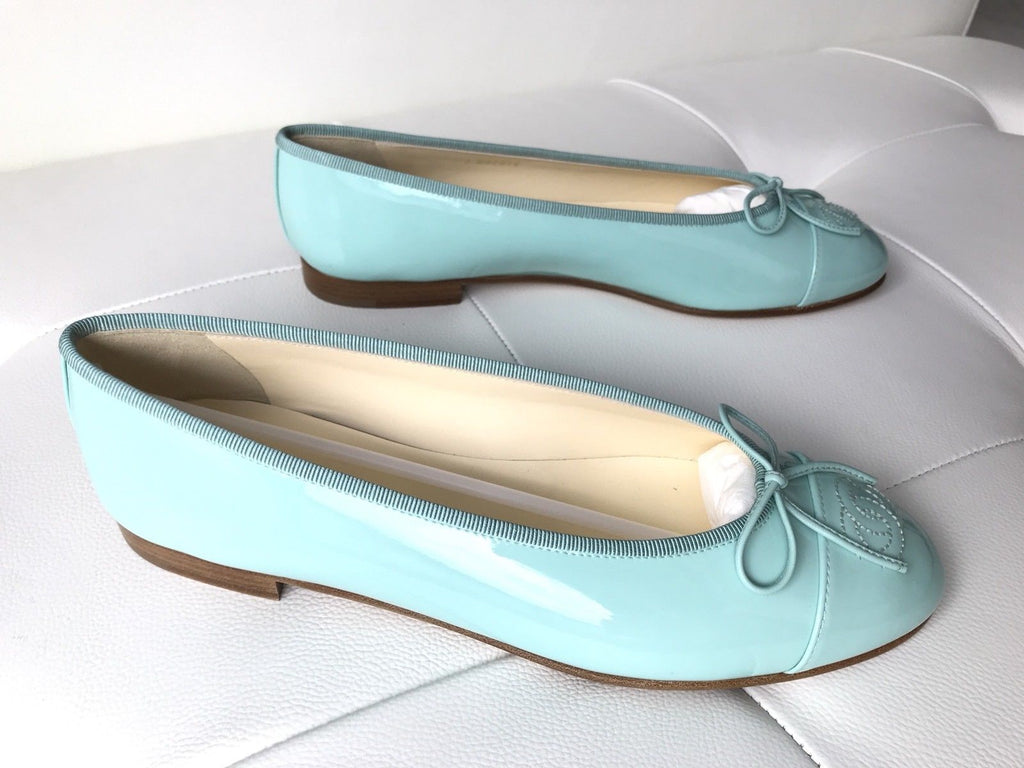 light blue ballerina flats