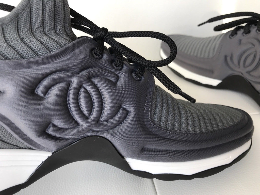 chanel sock sneakers