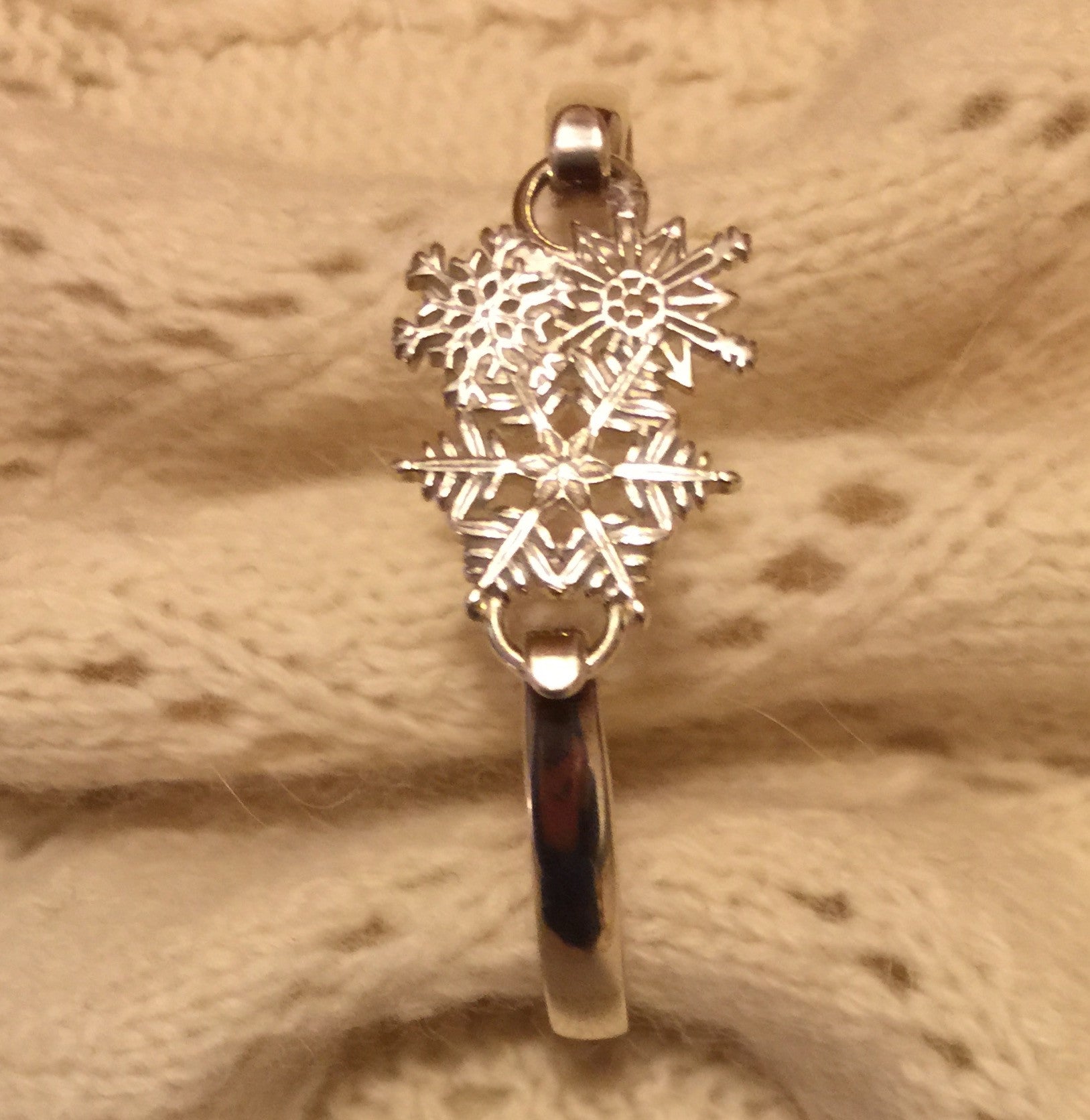 Sterling Silver Snowflakes Swap Top